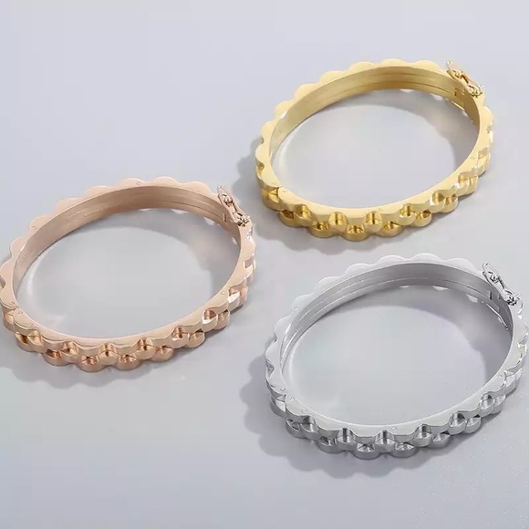 9mm Stainless Steel Cuff Bangle Unisex Bracelet - Picture 13 of 13